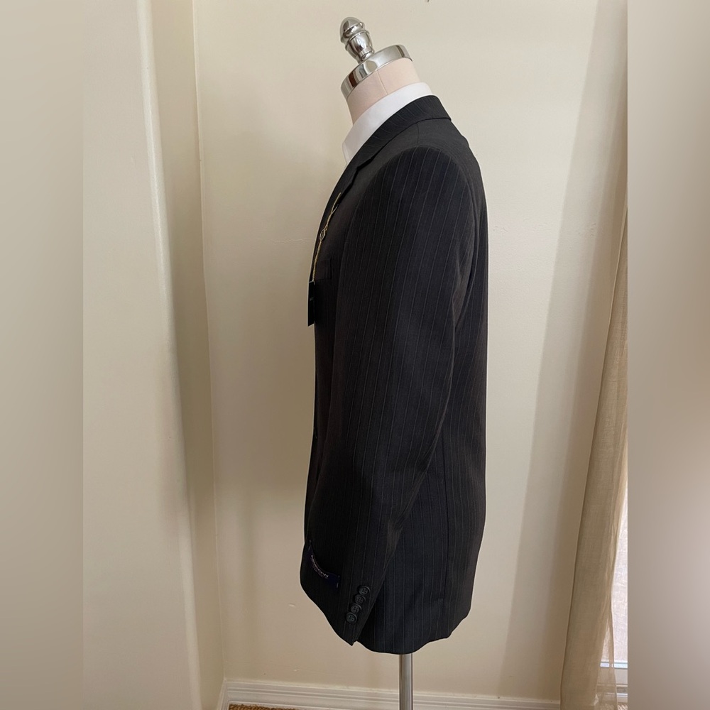 Arrow Subtle Pinstripe Single Breasted Suit in Charcoal Gray Size 38 NWT $240‎ - Picture 4 of 14